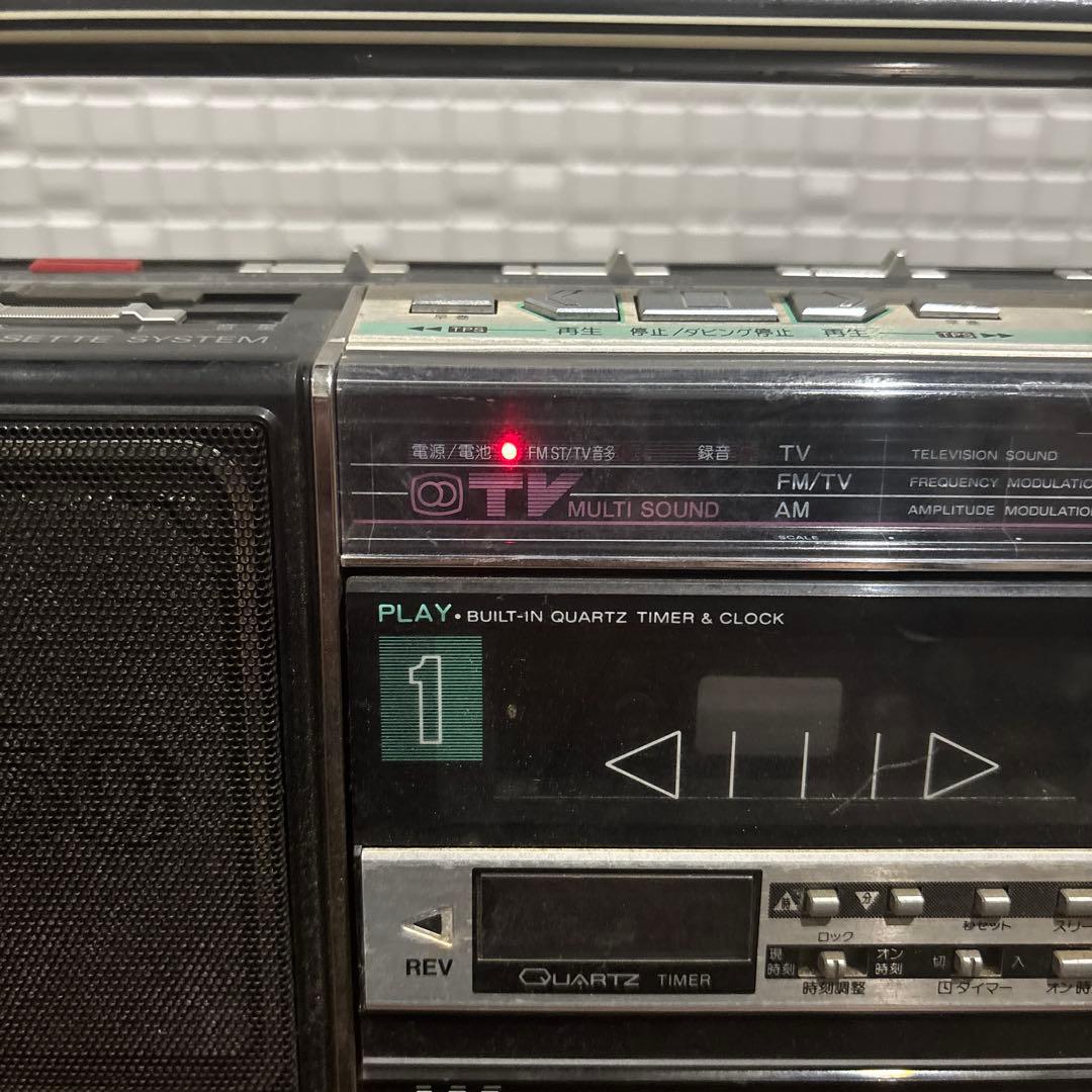 National ラブコール RX-FW50 ブラック レトロ ラジカセ