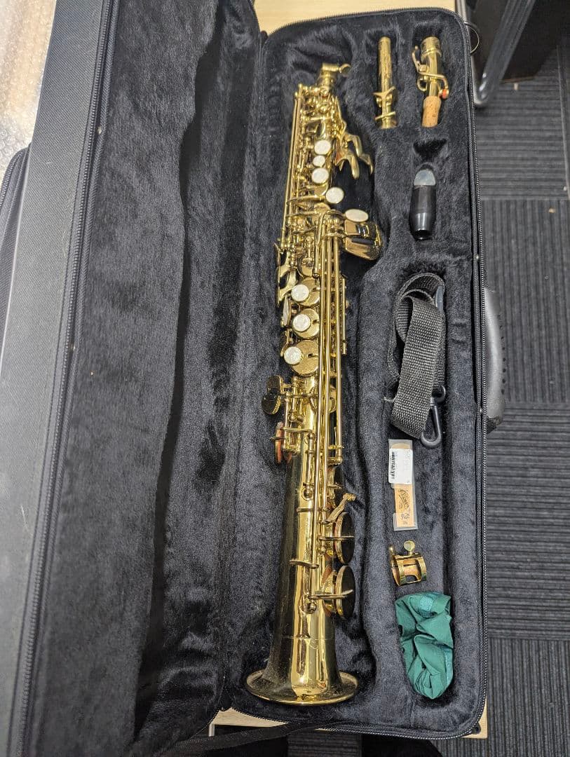 ソプラノサックス本体 パールキー付き　ジャンク品
