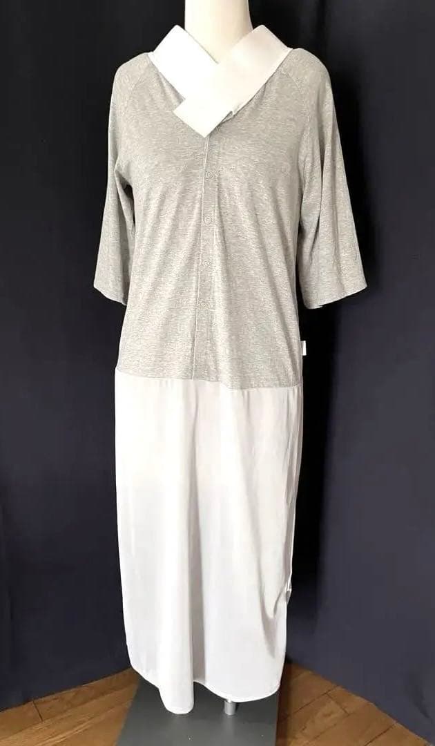 【くるり】前開きTシャツ襦袢ルグラン　ワンピースタイプ　グレー　お値下げ