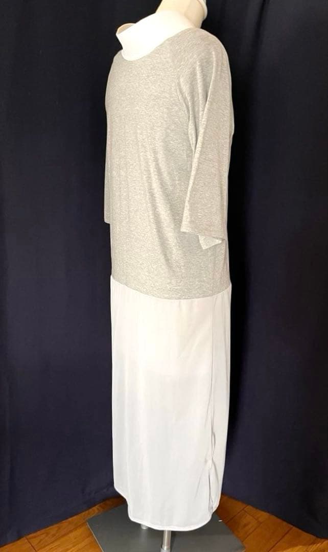 【くるり】前開きTシャツ襦袢ルグラン　ワンピースタイプ　グレー　お値下げ