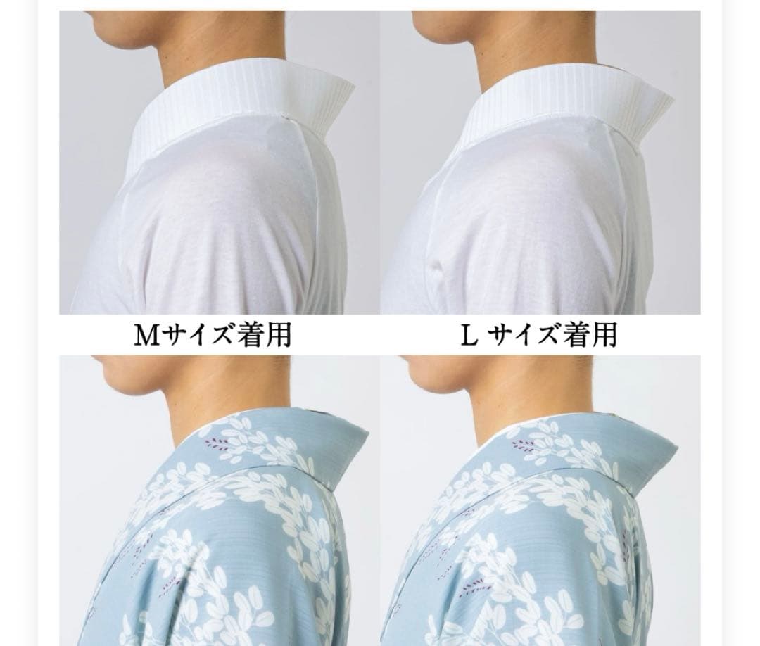 【くるり】前開きTシャツ襦袢ルグラン　ワンピースタイプ　グレー　お値下げ
