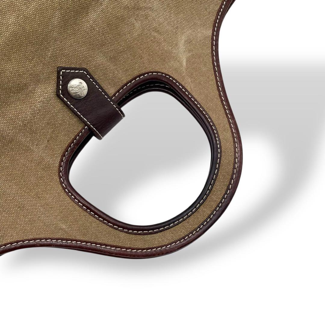 バーバリー ブルーレーベル ハンドバッグ ホース ロゴ 刺繍