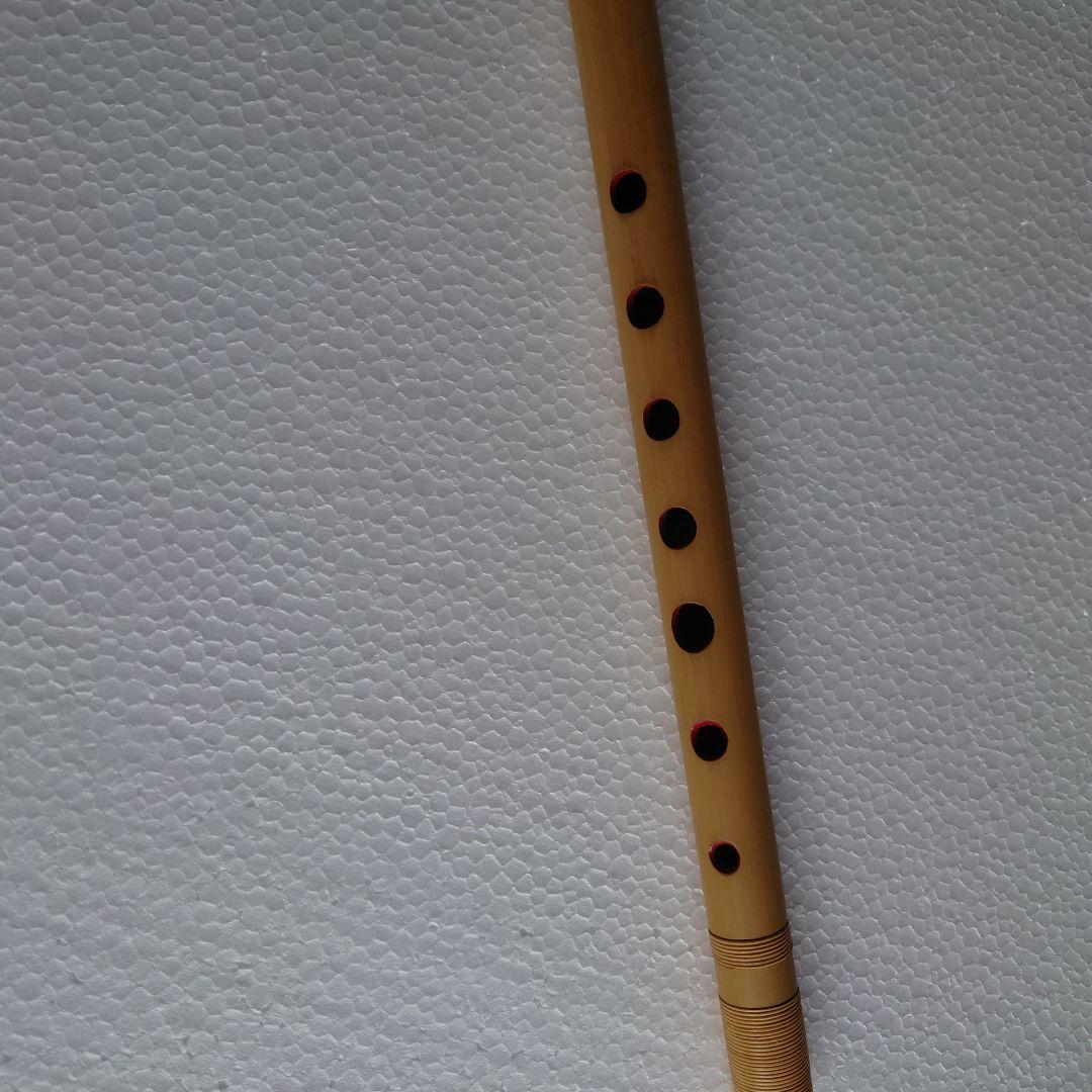 蜻蛉銘　藍山 六本調子 篠笛 ケース付
