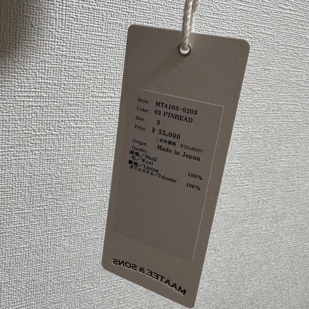 MAATEE&SONS 24SS 永遠 スラックス forever ピンヘッド