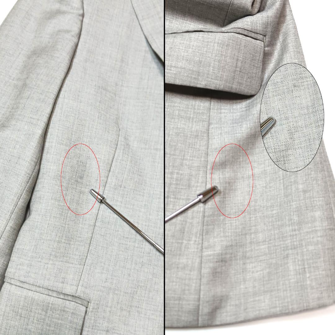 高級生地✨　銀座グローバルスタイル　スーツ　セットアップ　3ピース　グレー　S