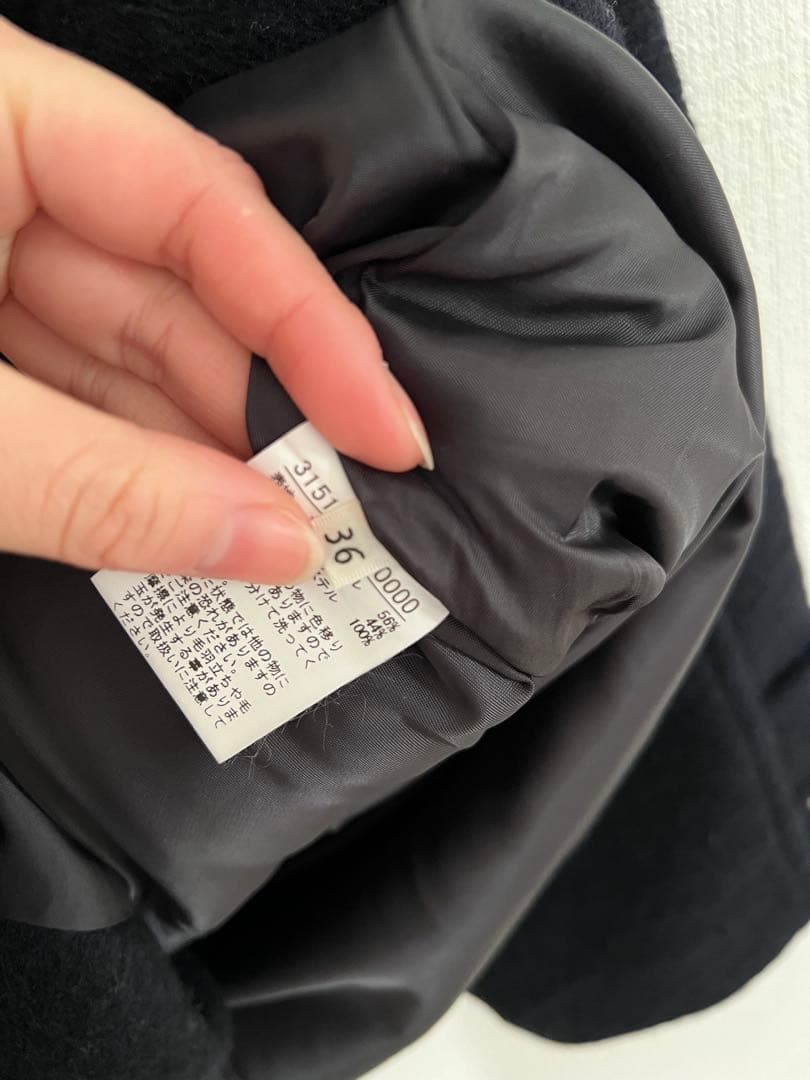 新作Rouge vif Annaピーコート ウール混ショート丈スライバーコート