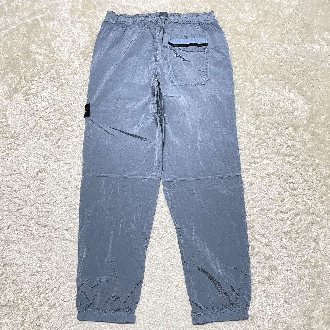 STONE  ナイロンメタル　カーゴパンツ　ライトブルー Lサイズ