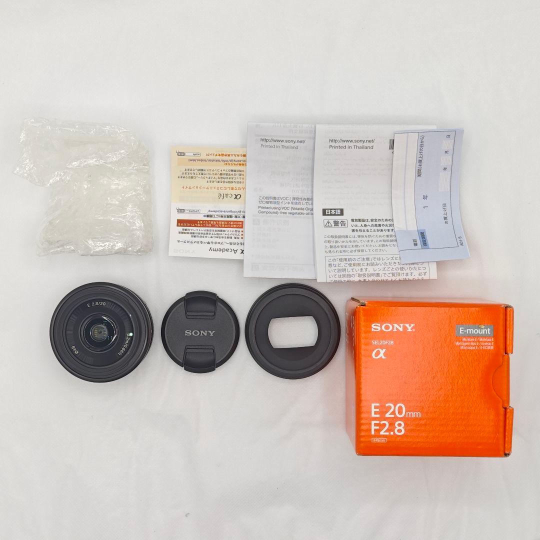 【新品同様】SONY SEL20F28 EXUSレンズフィルター 49mm付