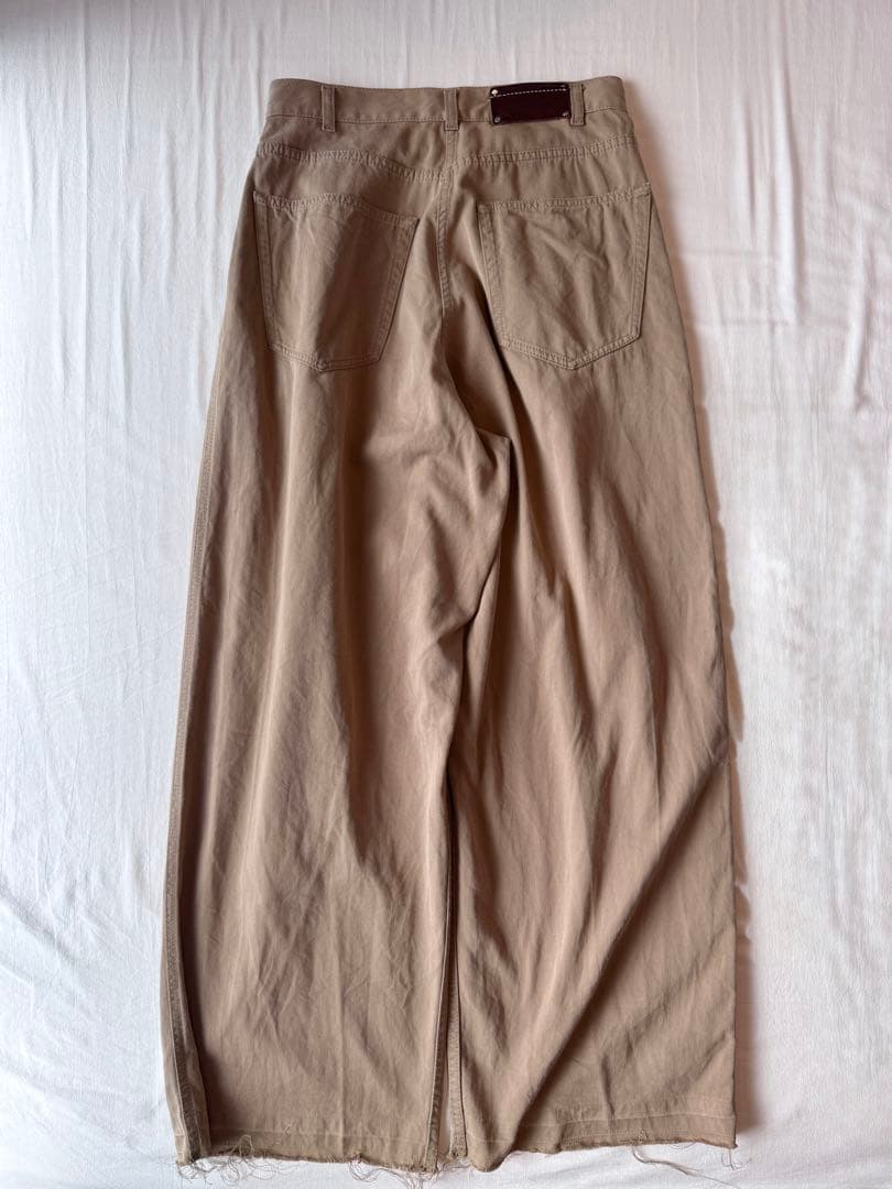 【DRIES VAN NOTEN】タックワイドパンツ チノパン 36 ワイドチノ