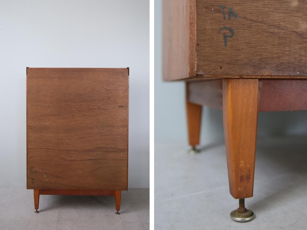 英国アンティークチーク古木ライティングビューロー/木製デスク勉強机(89-144