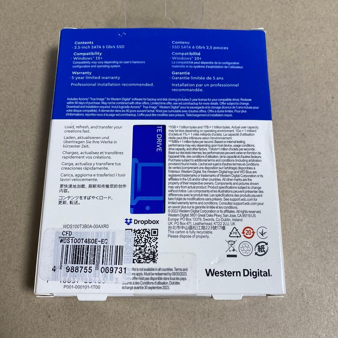 WD Blue SA510 1TB SSD ほぼ新品