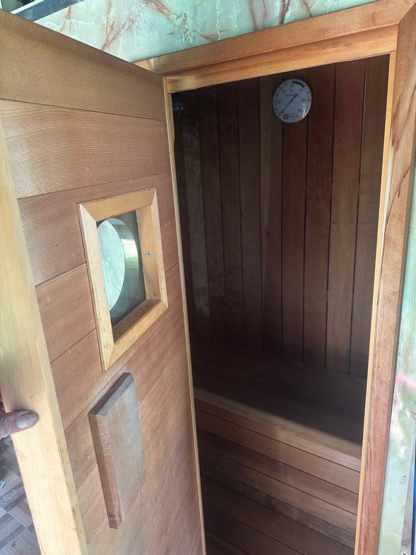 サニーペットサウナSP-3D 1.5人用 組立式　【引き取り限定】