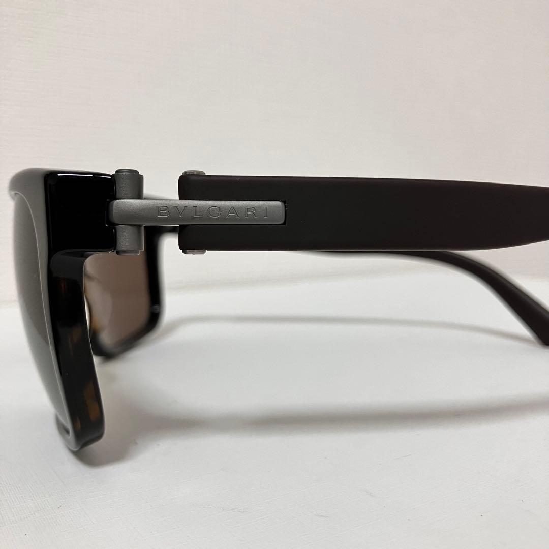 美品　BVLGARI ブルガリ　サングラス　7022F べっ甲　ラバー ブラウン