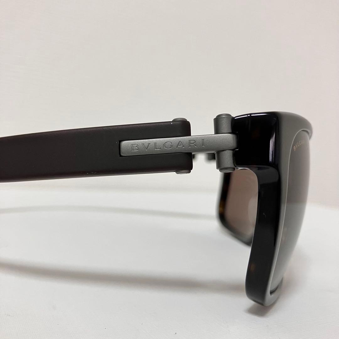 美品　BVLGARI ブルガリ　サングラス　7022F べっ甲　ラバー ブラウン