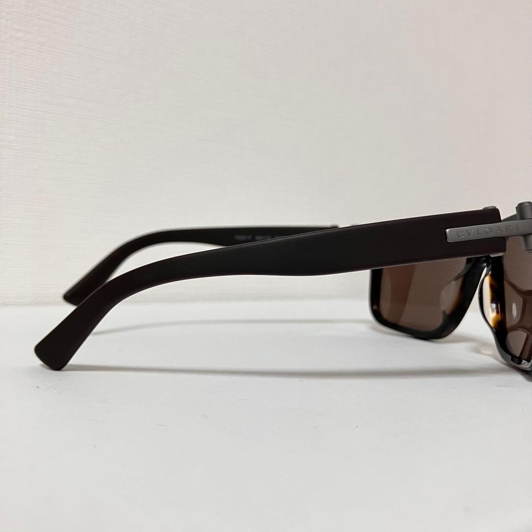 美品　BVLGARI ブルガリ　サングラス　7022F べっ甲　ラバー ブラウン