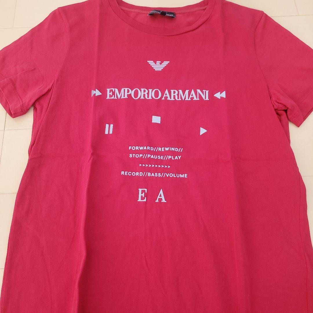 EA7 赤 Tシャツ + Emporio Armani Tシャツまとめ売り