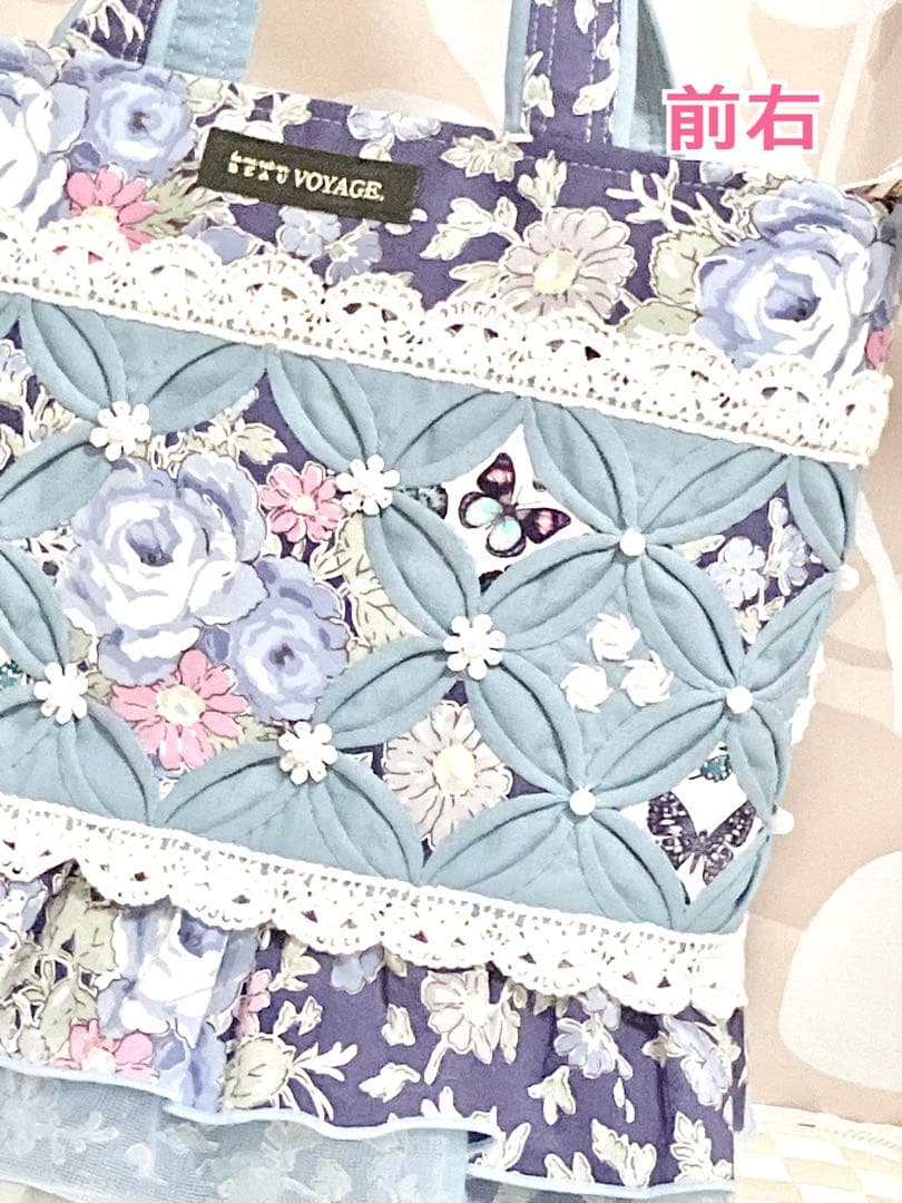 ゆみ❣️ カテドラルウィンドウ リバティ ローズエレン 手刺繍薔薇