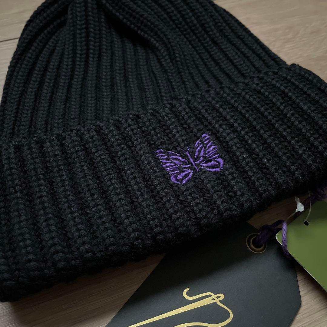 新品 needles Watch Cap Merino Wool ブラック