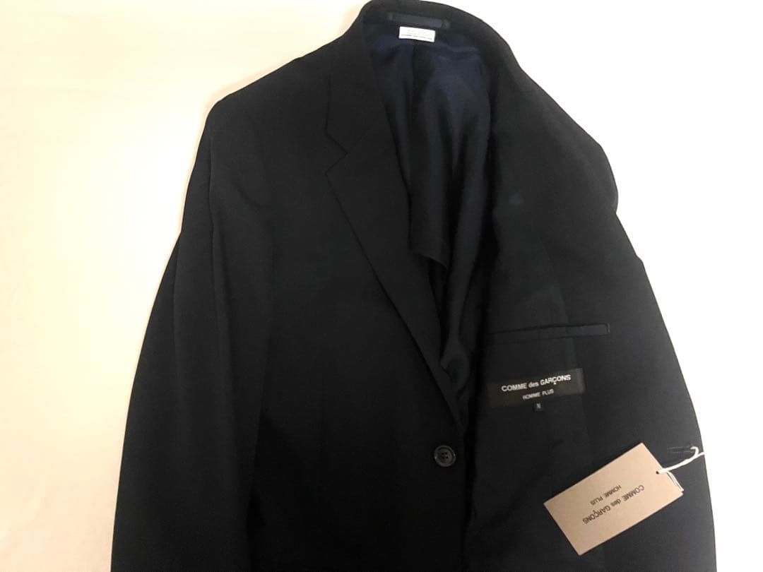 新品！コムデギャルソンオムプリュスPLUS 定番ウールギャバジンスーツネイビーM