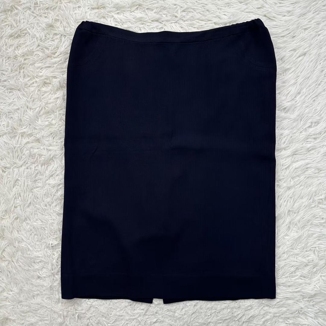 GIVENCHY ジバンシー 大きいサイズ XL スカートスーツ ネイビー 42