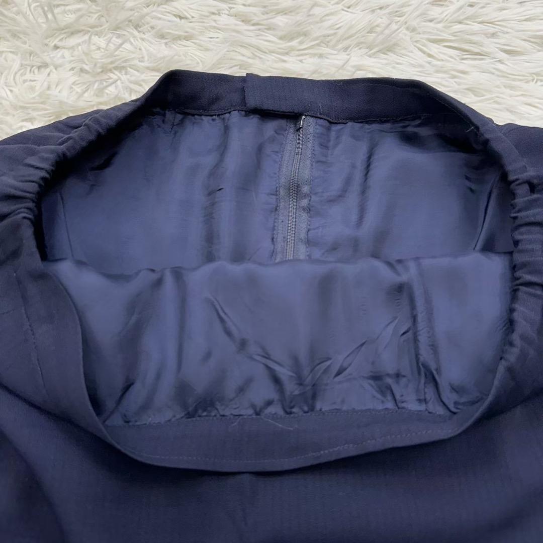 GIVENCHY ジバンシー 大きいサイズ XL スカートスーツ ネイビー 42