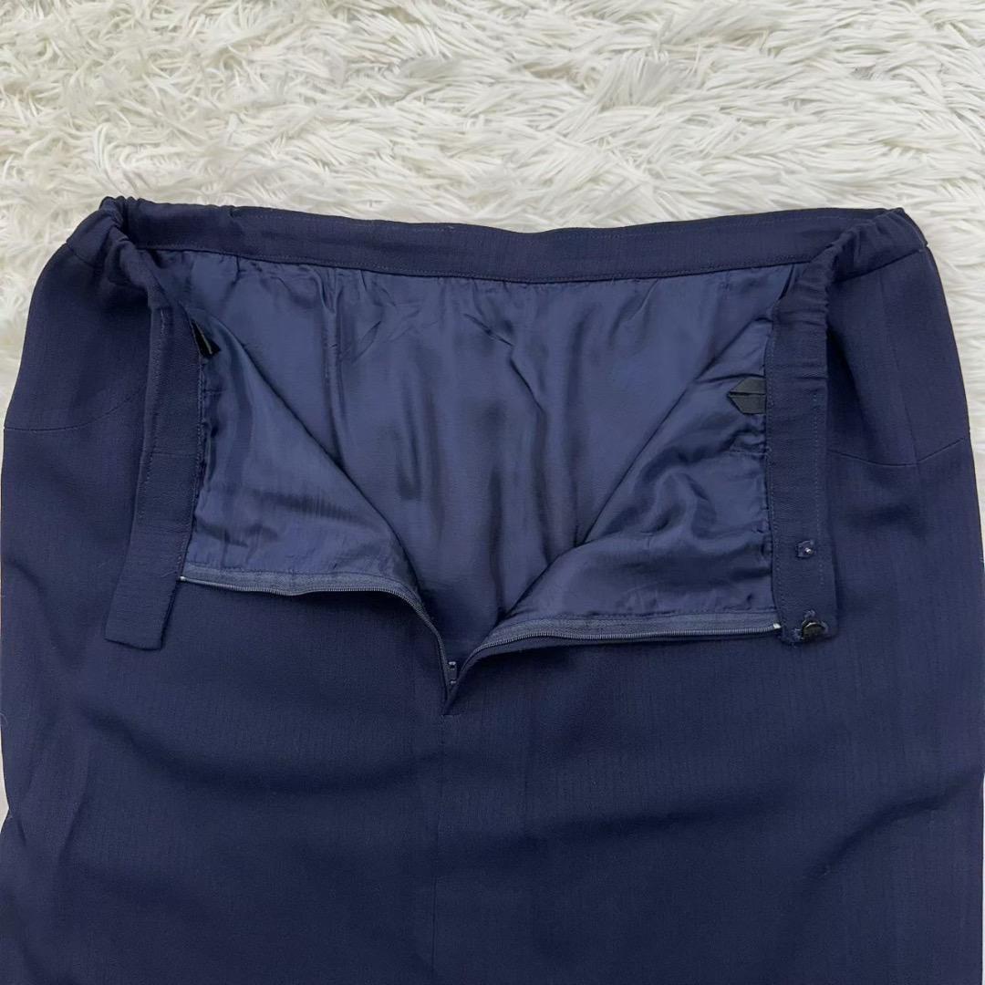 GIVENCHY ジバンシー 大きいサイズ XL スカートスーツ ネイビー 42