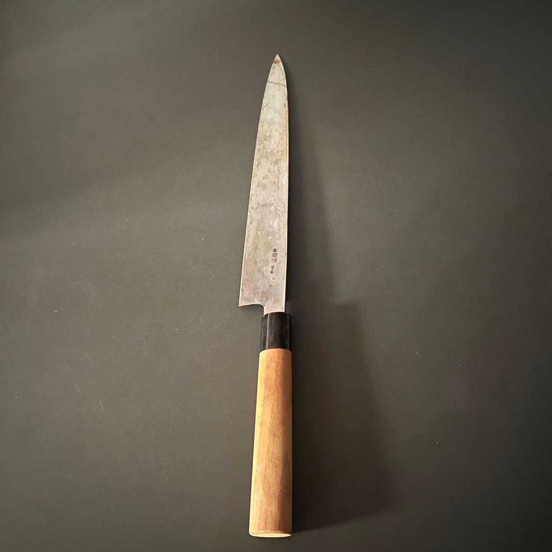 柳刃包丁 刺身包丁 300mm 正夫 青銅 月界作