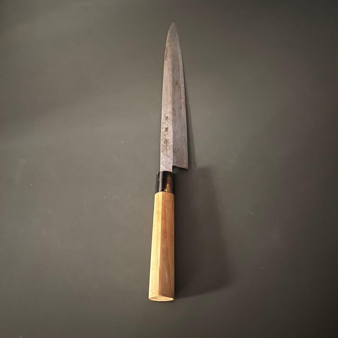 柳刃包丁 刺身包丁 300mm 正夫 青銅 月界作