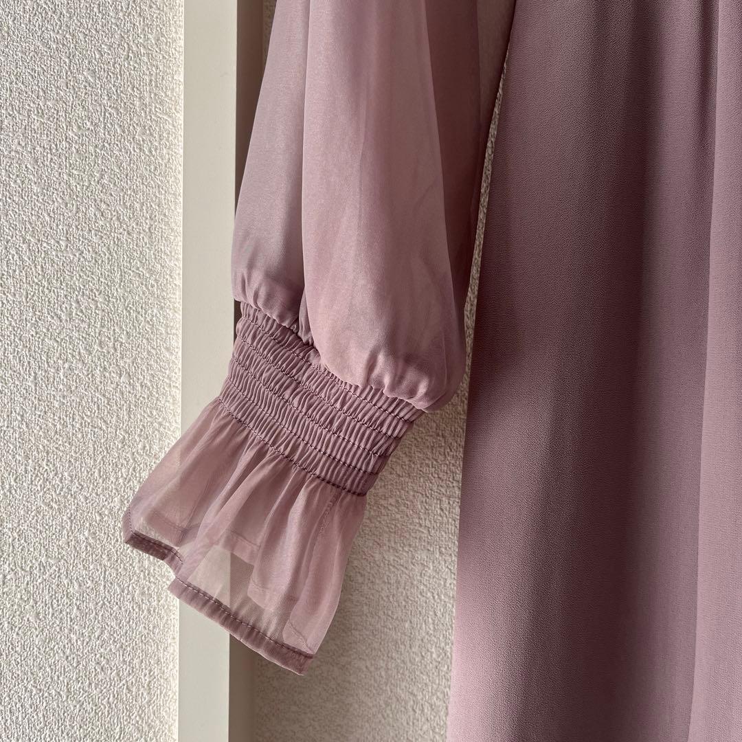 nianaシフォンドレス S モカ