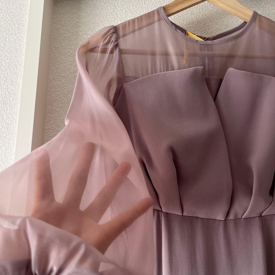 nianaシフォンドレス S モカ