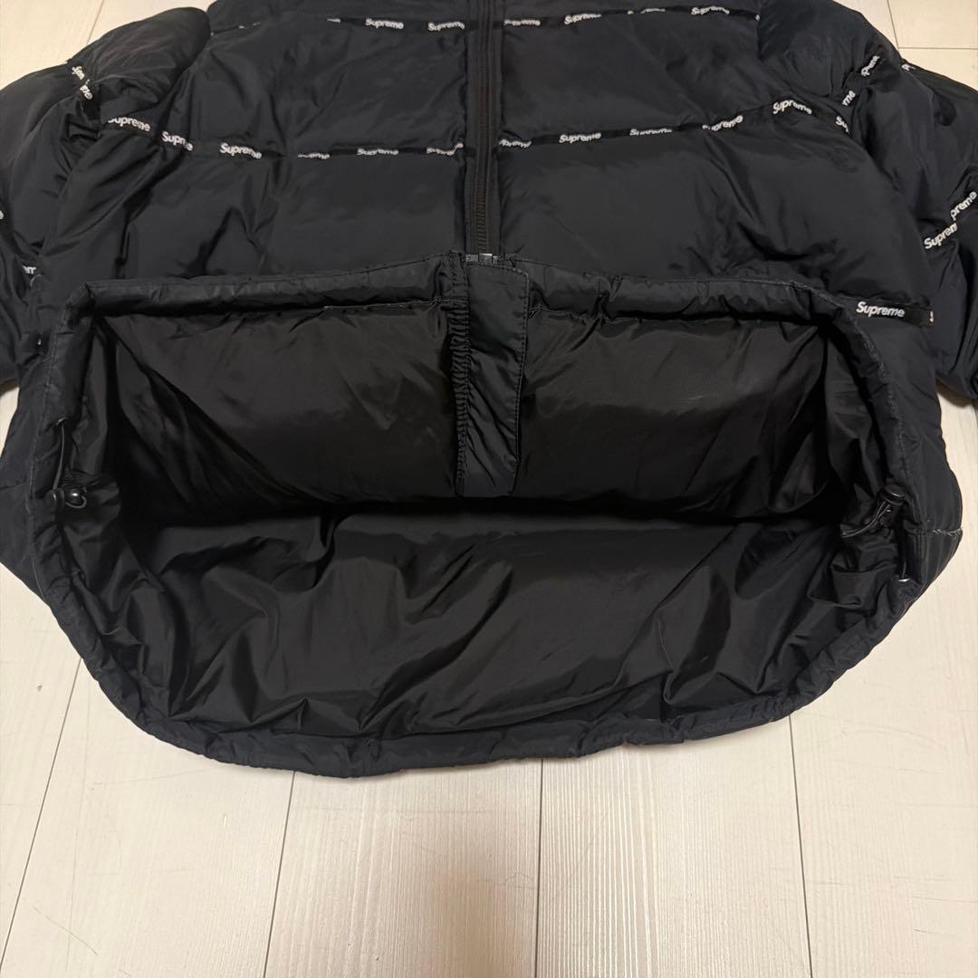 高品質！Supreme logo tape puff jacket ダウン L
