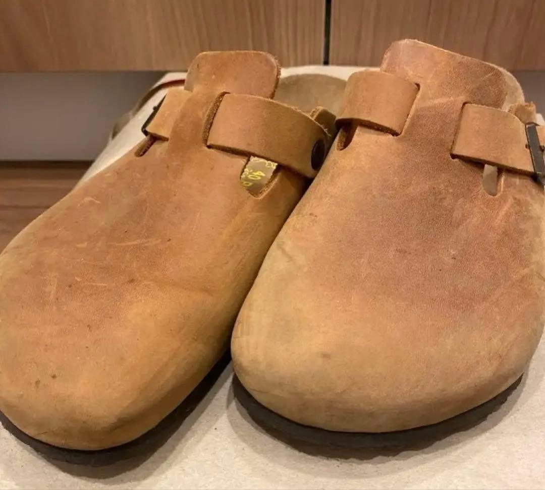 【BIRKENSTOCK】Boston・スエードレザー・ミンク　26センチ