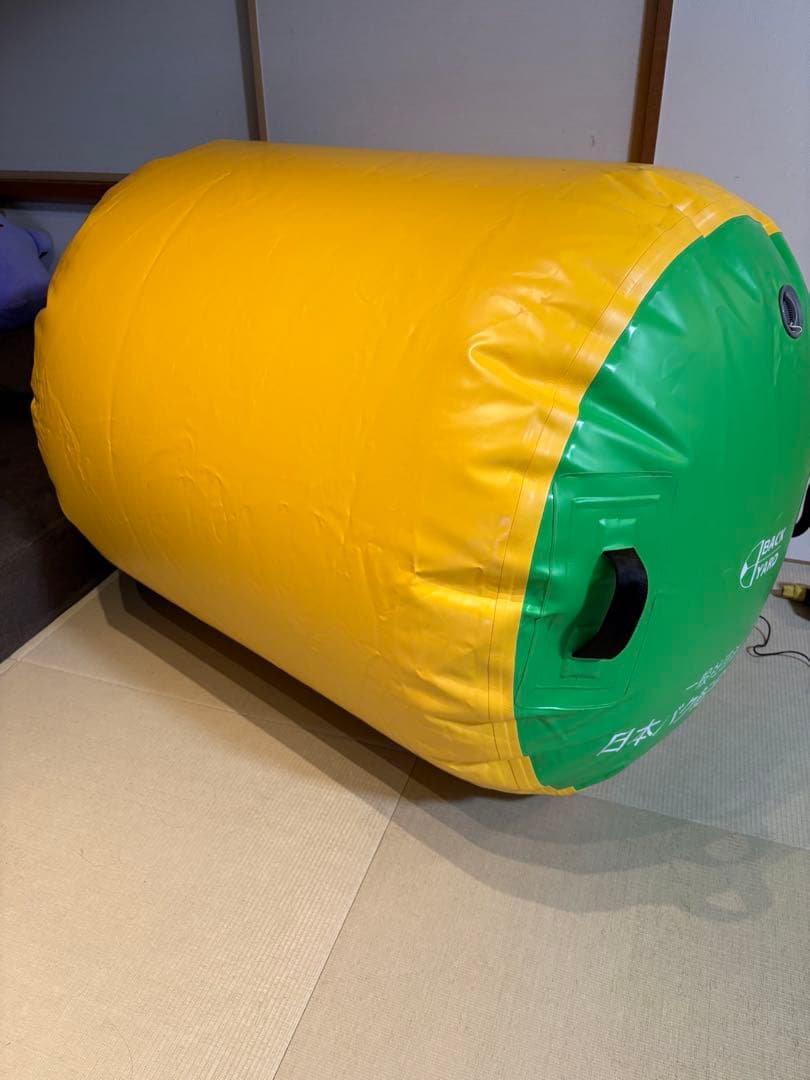 【電動エアポンプ付き】バク転補助器具 エアーロール Lサイズ 直径90cm
