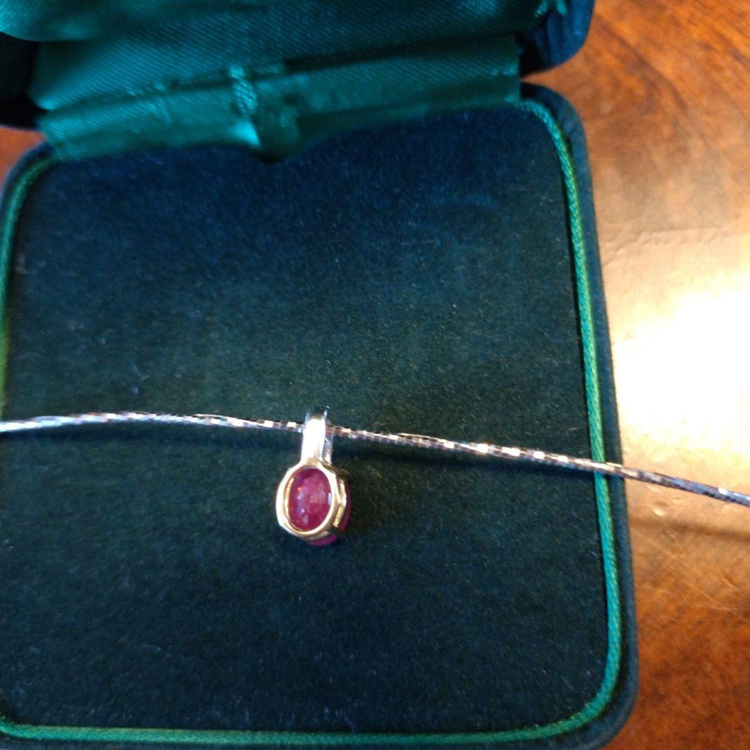 こちら専用 k182 ルビー ネックレストップ