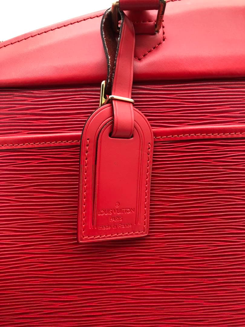 ルイヴィトンエピリヴィエラレザー レッド ビジネスバッグハンドバッグ