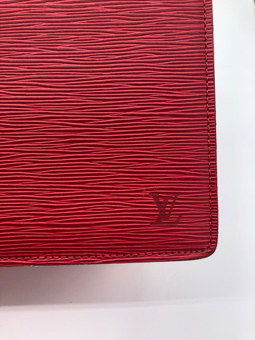 ルイヴィトンエピリヴィエラレザー レッド ビジネスバッグハンドバッグ