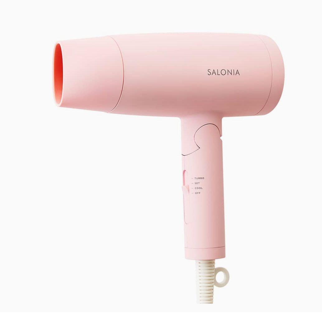 SALONIA スピーディーイオンドライヤー 限定色 ピンク❣髪に優しい！大風量