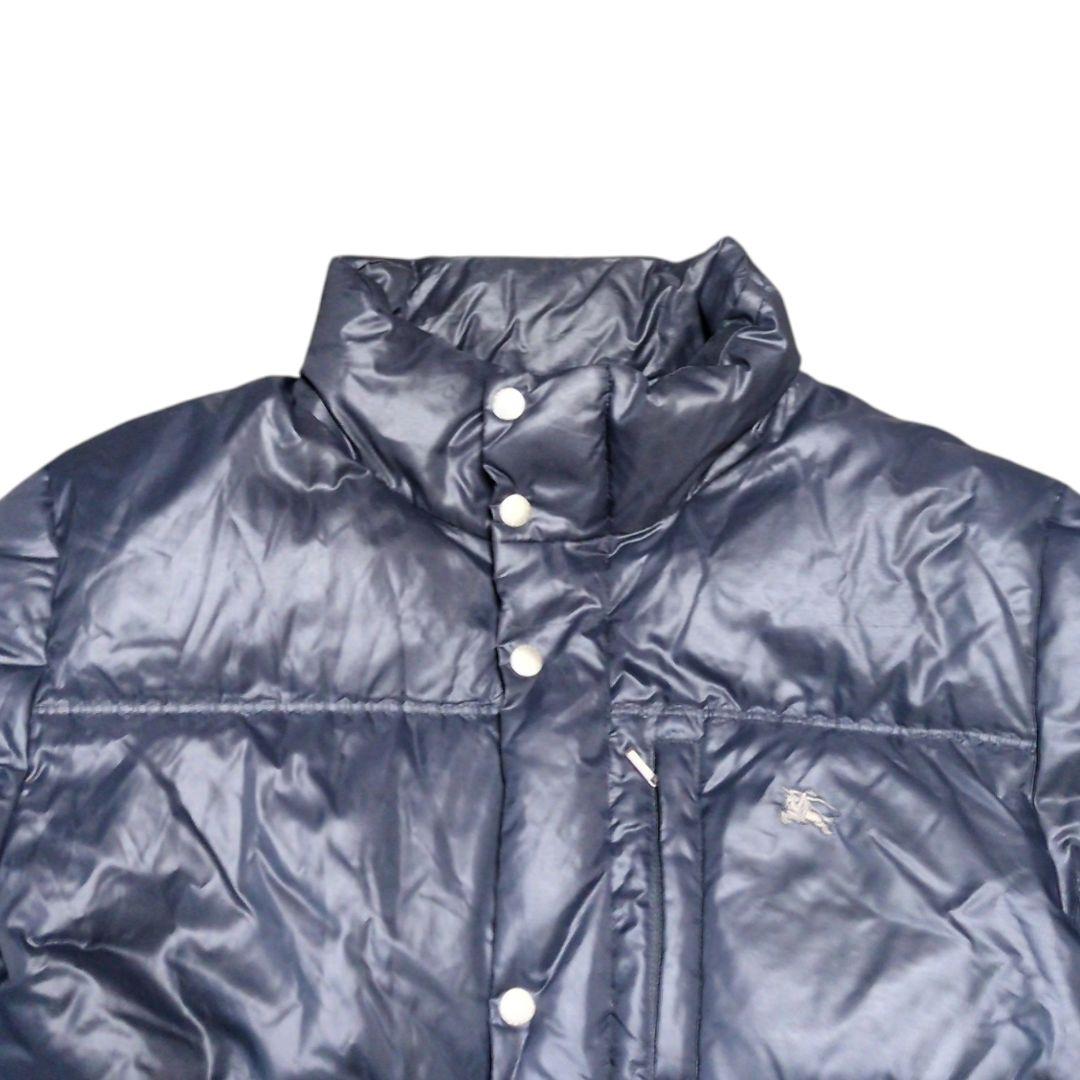 バーバリーブルーレーベル　ダウンジャケット　ホースロゴ　L　肉厚 ノバチェック