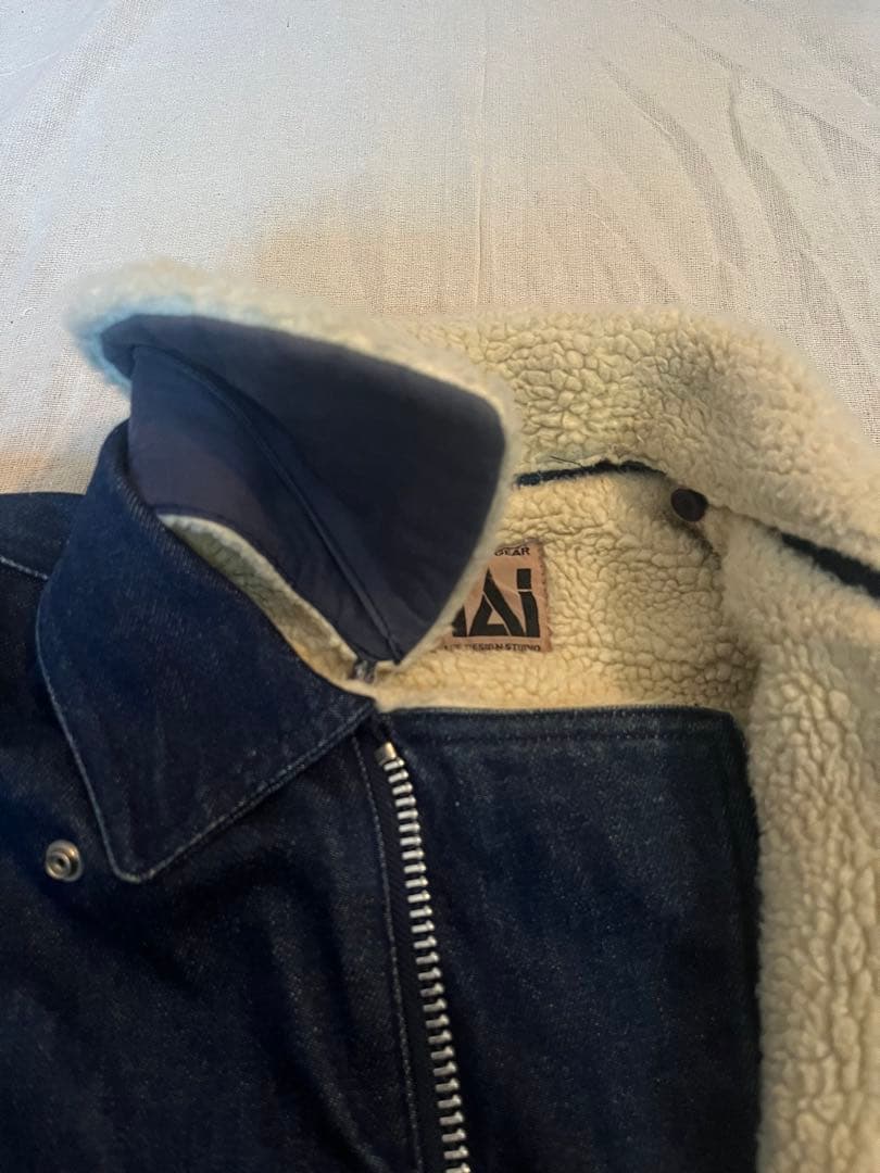 HAI sporting gear イッセイミヤケ ボアデニムジャケット　M