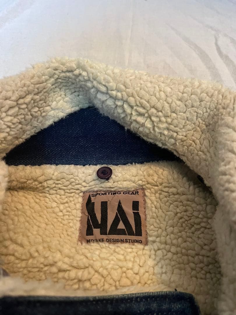 HAI sporting gear イッセイミヤケ ボアデニムジャケット　M