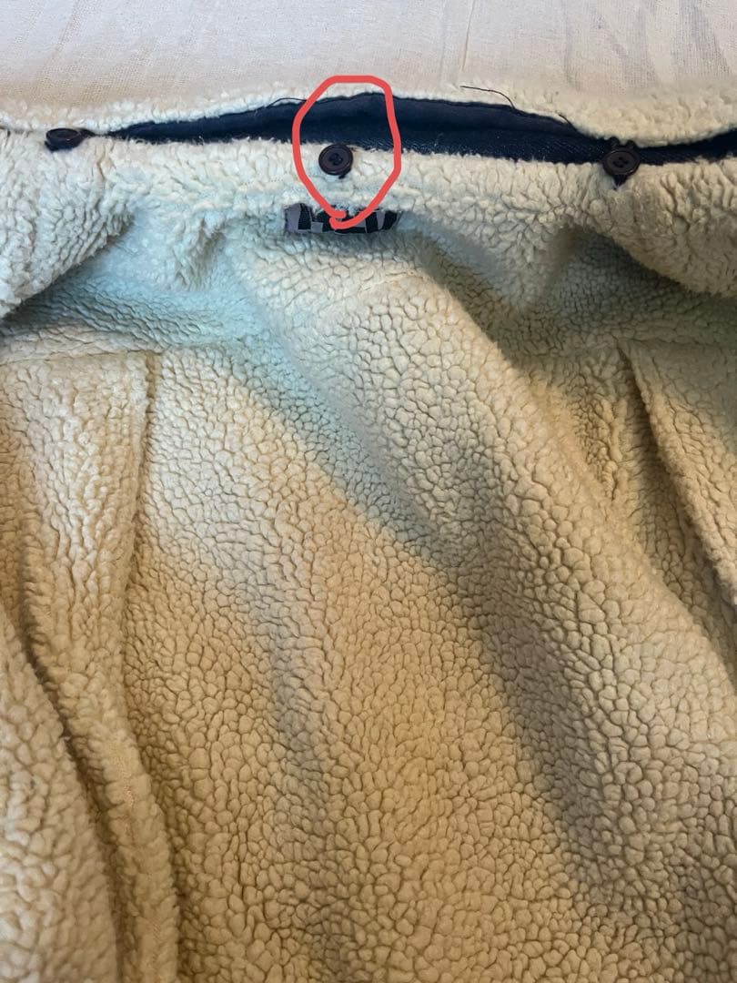 HAI sporting gear イッセイミヤケ ボアデニムジャケット　M