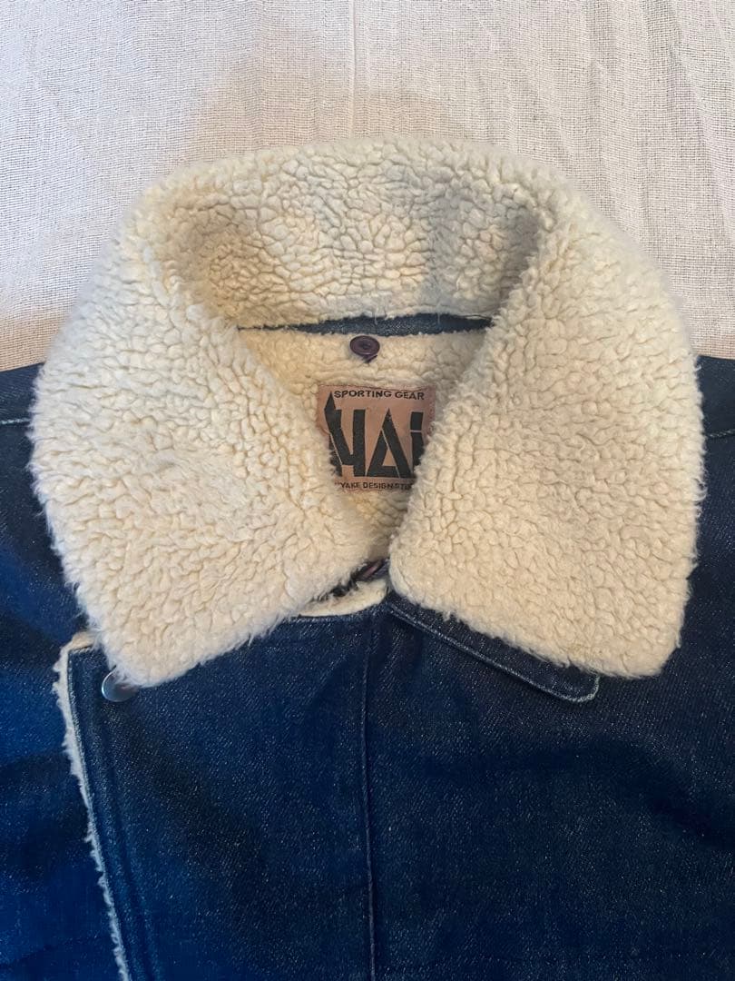 HAI sporting gear イッセイミヤケ ボアデニムジャケット　M