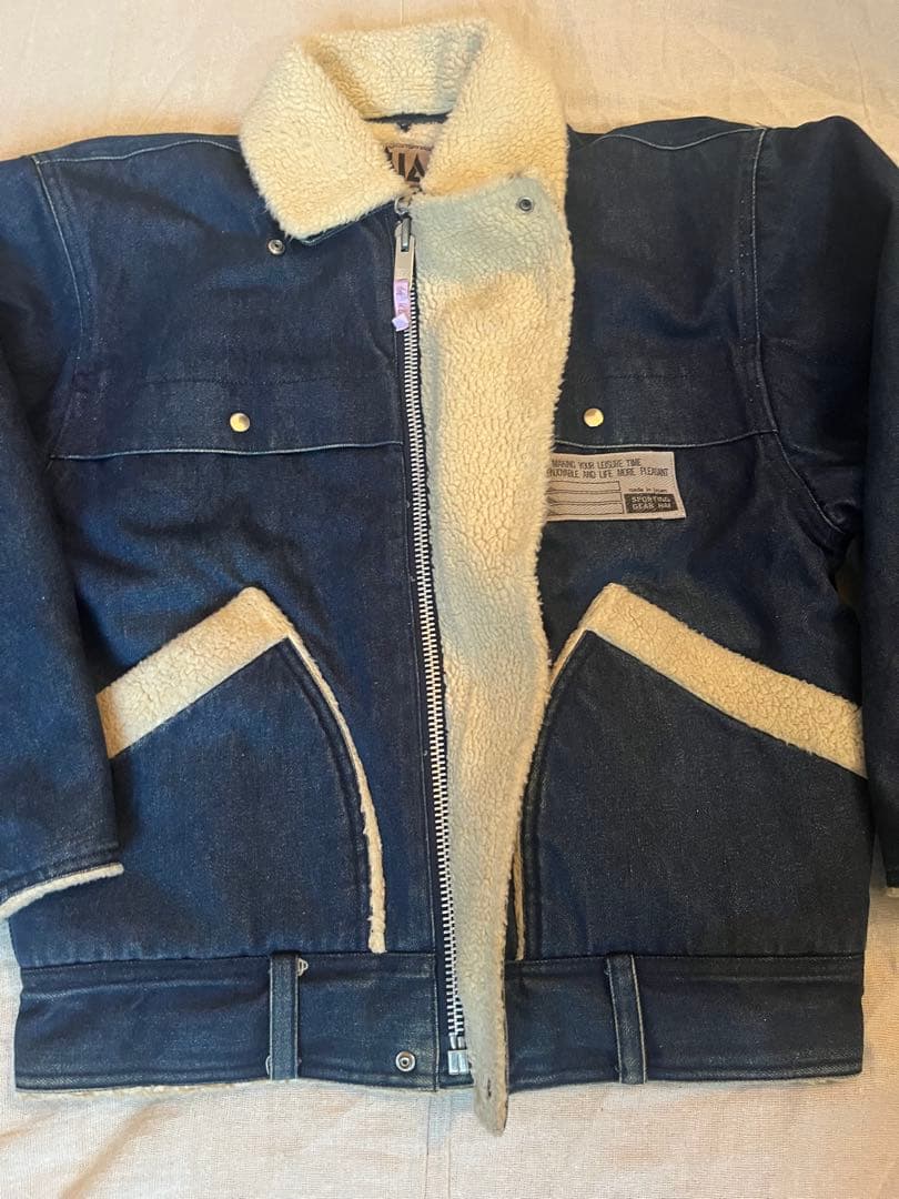 HAI sporting gear イッセイミヤケ ボアデニムジャケット　M