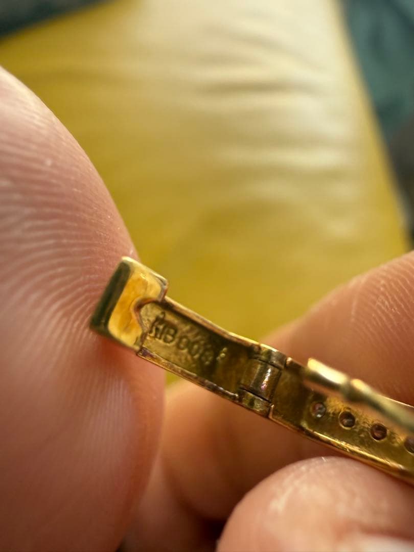 K18 ダイヤモンド　片耳ピアス