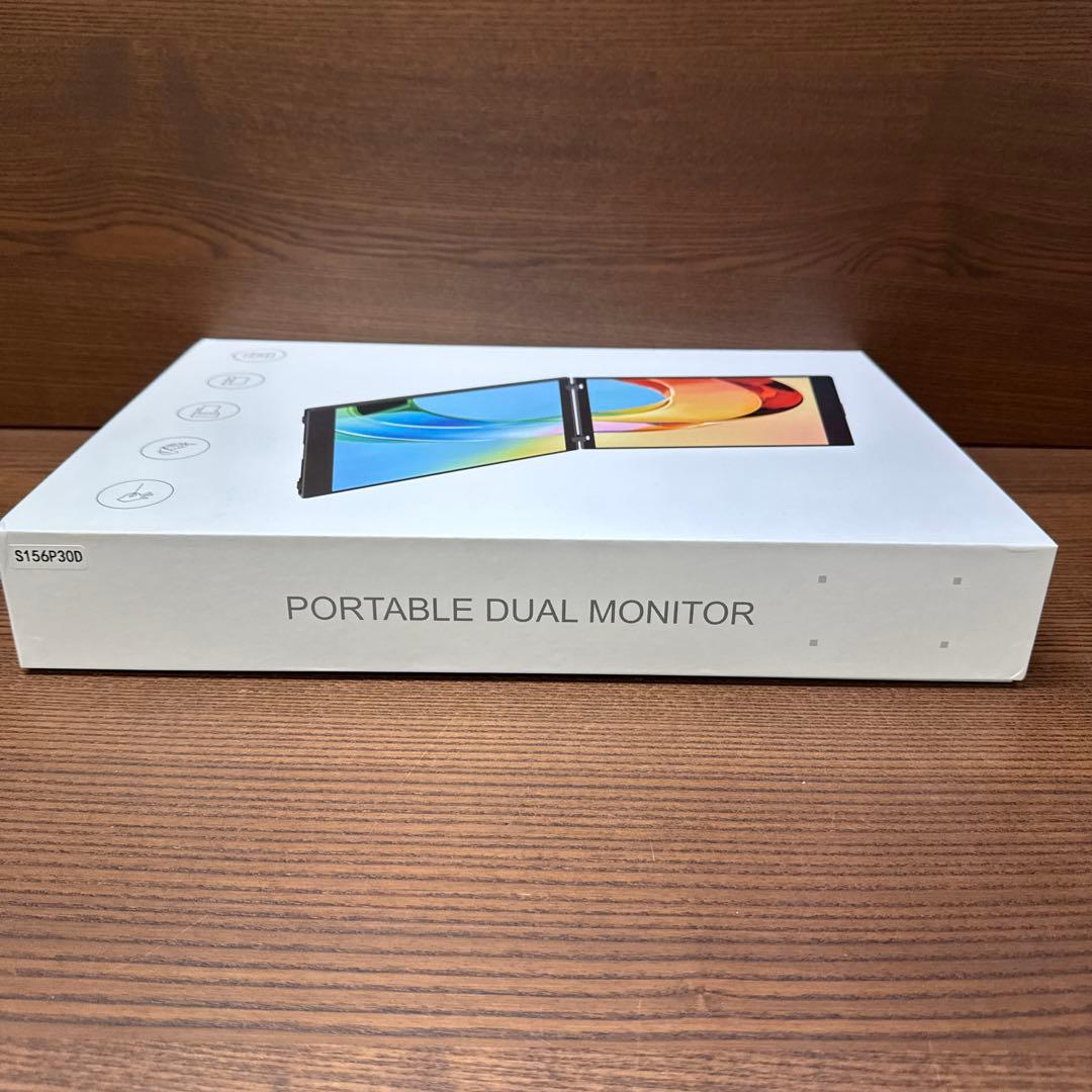 デュアル モバイルモニター 15.6インチ FHD1080P 2画面モニター 折