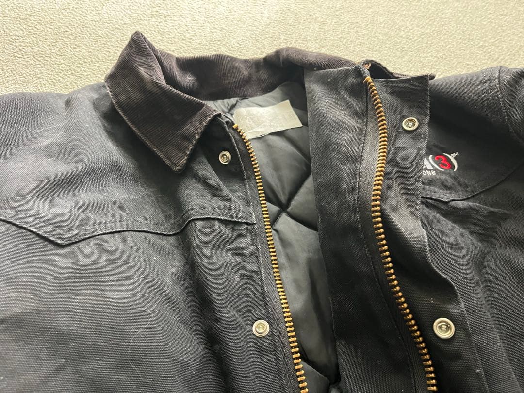 n*o様 90s Carhartt USA ダックジャケット フェード　ブラック