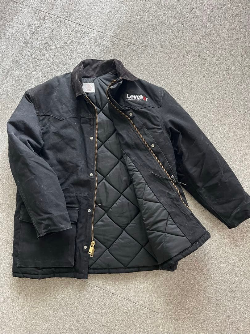 n*o様 90s Carhartt USA ダックジャケット フェード　ブラック