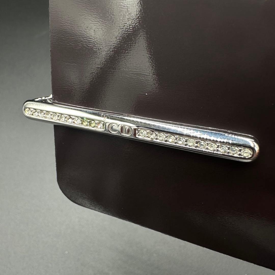 希少 Christian Dior シルバー ネクタイピン ラインストーン 10
