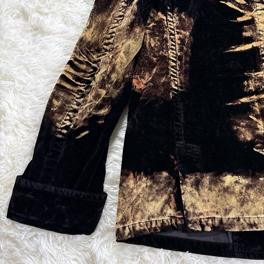 ✨希少・ベロア✨ヨウジヤマモト　テーラードジャケット　ブリーチ加工　ユニセックス