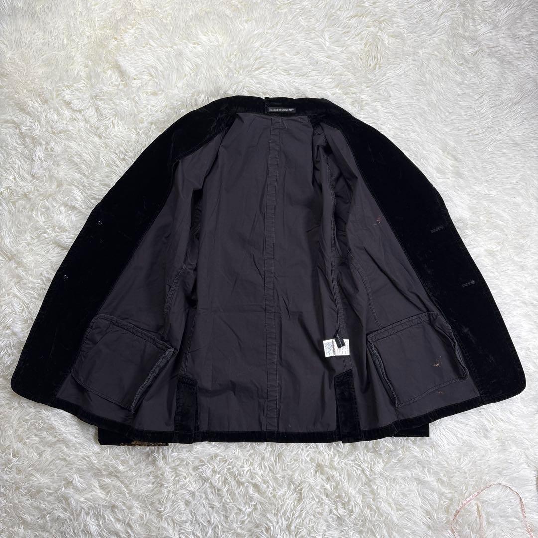 ✨希少・ベロア✨ヨウジヤマモト　テーラードジャケット　ブリーチ加工　ユニセックス